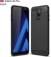 Soft Bruchem TPU Hoesje voor Samsung Galaxy A6+ (2018) - Matt Zwart - van Bixb