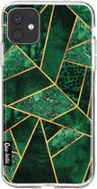 Casetastic Apple iPhone 11 Hoesje - Softcover Hoesje met Design - Deep Emerald Print