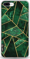 Casetastic Apple iPhone 7 Plus / iPhone 8 Plus Hoesje - Softcover Hoesje met Design - Deep Emerald Print