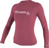 O'Neill Basic Skins L/S Crew  Surfshirt - Maat XL  - Vrouwen - roze/wit