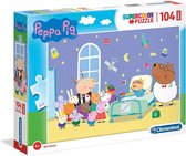 Clementoni - Puzzel 104 Stukjes Maxi Peppa Pig, Kinderpuzzels, 6-8 jaar, 23735
