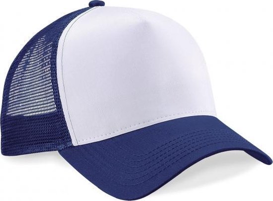 5x Truckers casquettes de baseball bleu marine / blanc pour adultes - casquettes / casquettes bon marché