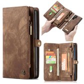 CaseMe Vintage portemonnee hoesje Samsung Note 10 Plus Bruin