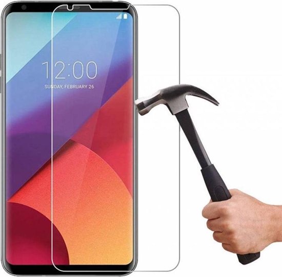 Ntech - 1 + 1 Gratis - LG V30 / V30S  glazen Screen protector Tempered Glass 2.5D 9H (0.3mm)