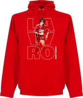 Lawro Short Shorts Hoodie - Rood - XL