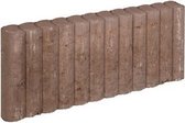 Gardenlux Tapijttegel - Mini Palissadeband - Bruin - 10 Stuks - 6x25x50 cm