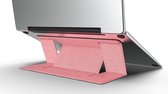 Macbook / Laptop Standaard - Zelfklevend opvouwbare laptop standaard - Roze