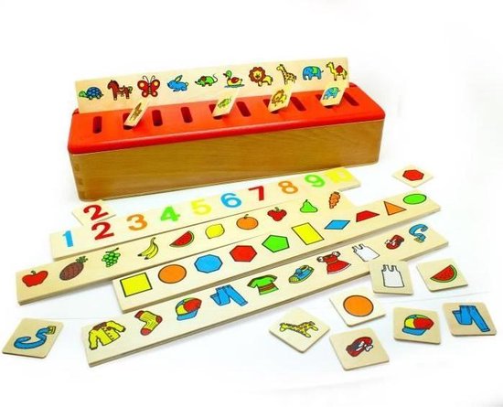 Afbeelding van het spel BSM Montessori systeem sorteerbox