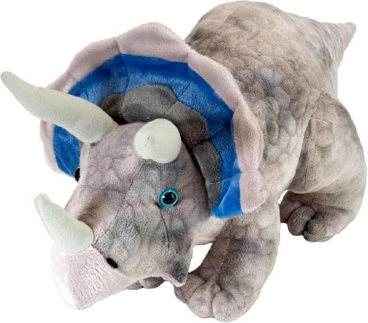 Pluche dinosaurus Triceratops knuffel grijs 25 cm Dinosaurus prehistorische dieren knuffels Speelgoed Pluche dinosaurus Triceratops knuffel grijs 25 cm Dinosaurus prehistorische dieren knuffels Speelgoed