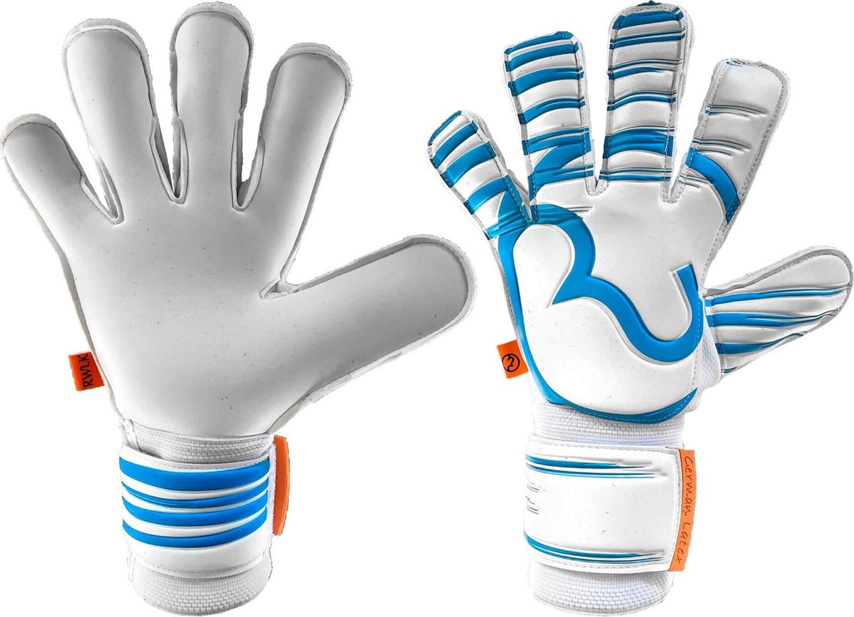RWLK Pro Line White Light Blue Keepershandschoenen - Maat 10