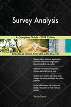 Survey Analysis A Complete Guide - 2019 Edition