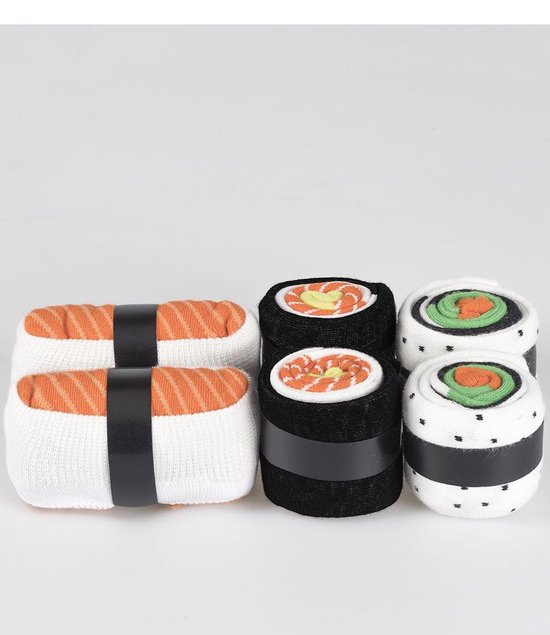 Sushi Sokken Giftset (Drie Paar)