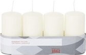 4x bougie cylindre blanc ivoire / bougie bloc 5 x 10 cm 18 heures de combustion
