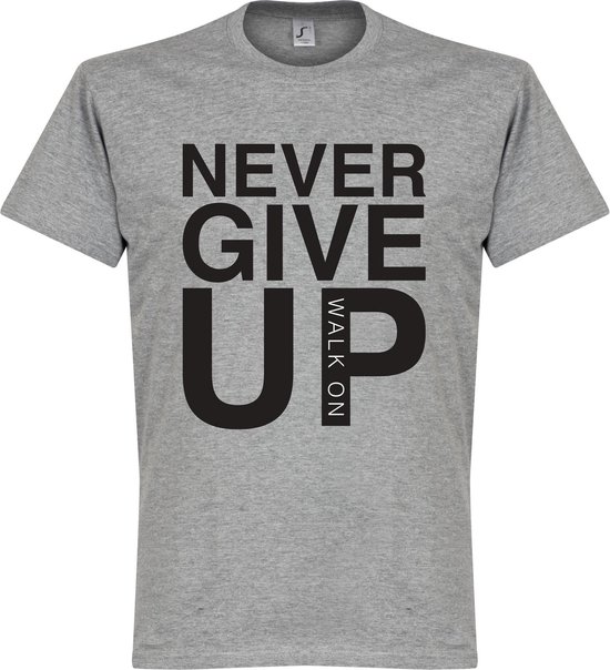 Never Give Up Liverpool T-shirt - Grijs - Kinderen - 2 Years | bol.com