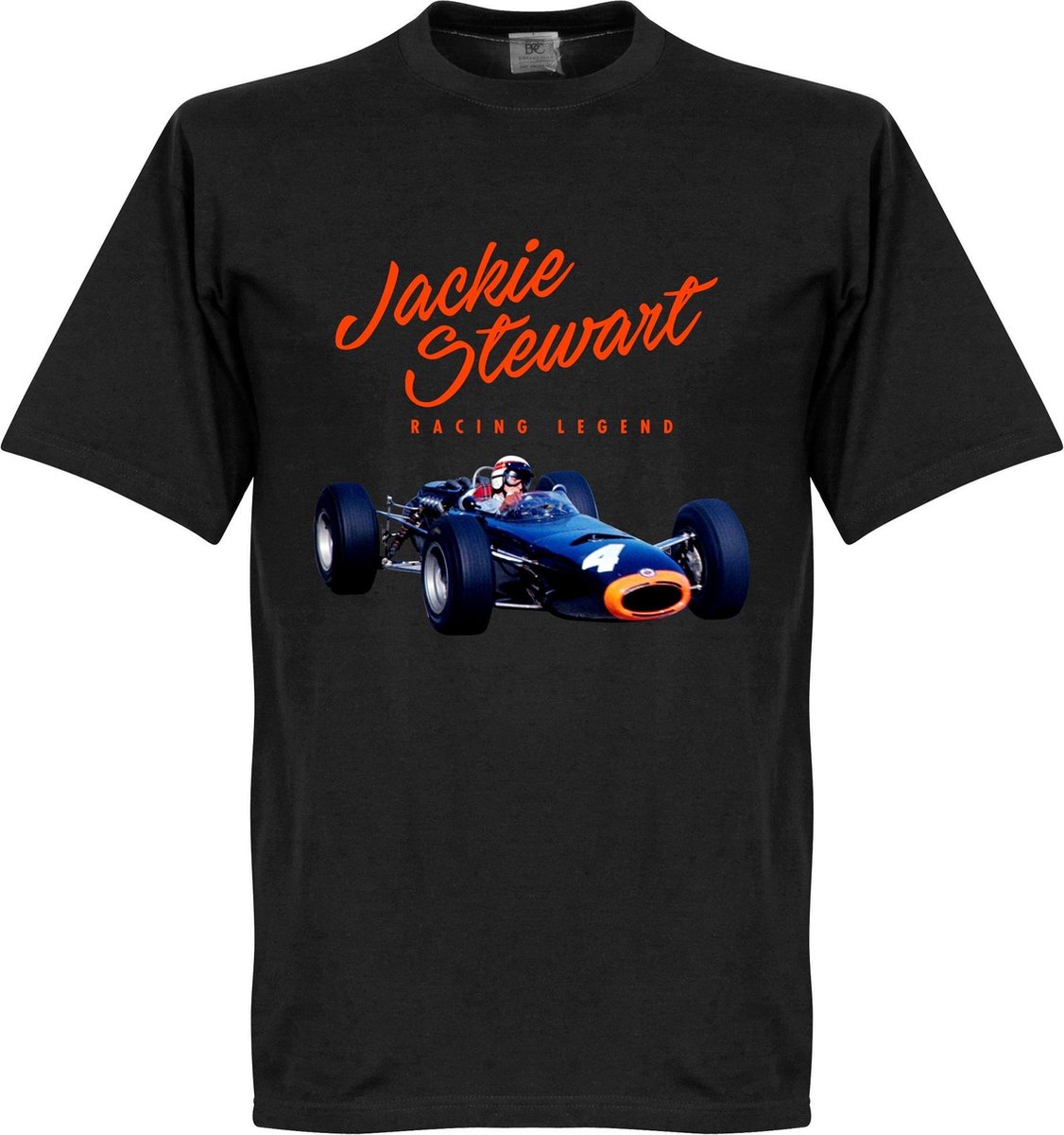 Jackie Stewart Monaco T-Shirt - Zwart - 3XL