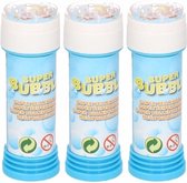 3x Flesjes/busjes bellenblaas 50 ml speelgoed voor kinderen - Uitdeelspeelgoed/weggevertjes