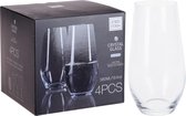 8x Tumbler grote waterglazen/drinkglazen -  580 ml - Luxe drinkglazen - Kristal glas - Glazen voor frisdrank/water