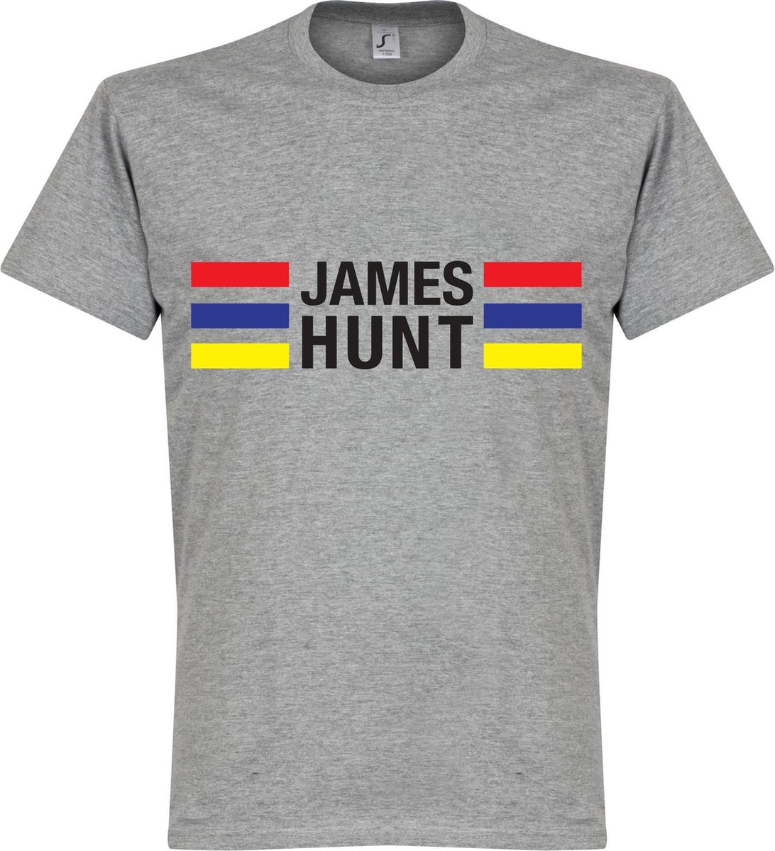 James Hunt Stripes T-Shirt - Grijs - XXL