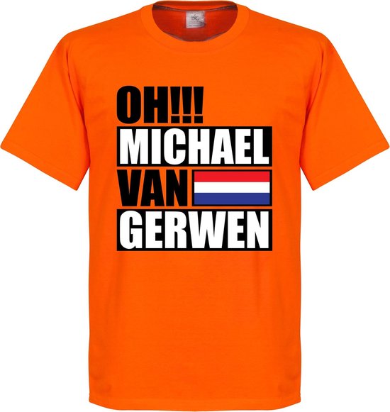 Oh Michael van Gerwen T-Shirt - Oranje - XXXXL | bol.com