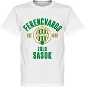 Ferencvaros Established T-Shirt - Wit - XXL