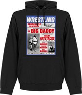 Big Daddy vs Giant Haystack Wrestling Poster Hoodie - Zwart - L