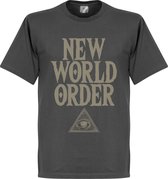 New World Order T-Shirt - Donkergrijs - M