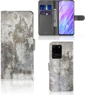Telefoon Hoesje Samsung Galaxy S20 Ultra Bookcase Beton Print