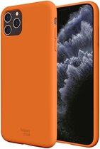 HappyCase Apple iPhone 11 Pro Siliconen Back Cover Hoesje Papaya