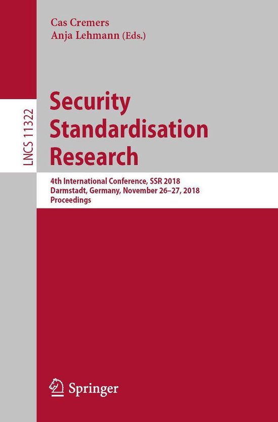 Springer Nature Proceedings Computer Science - Security Stan ... - cover