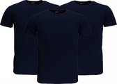 Fruit Of The Loom Plain Cotton T-Shirts 3-Pack Donkerblauw
