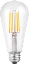 Noxion Lucent LED E27 Edison Filament Helder 4W 470lm - 827 Zeer Warm Wit | Vervangt 40W.