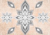 Abstract Pattern Silver Gold Photo Wallcovering