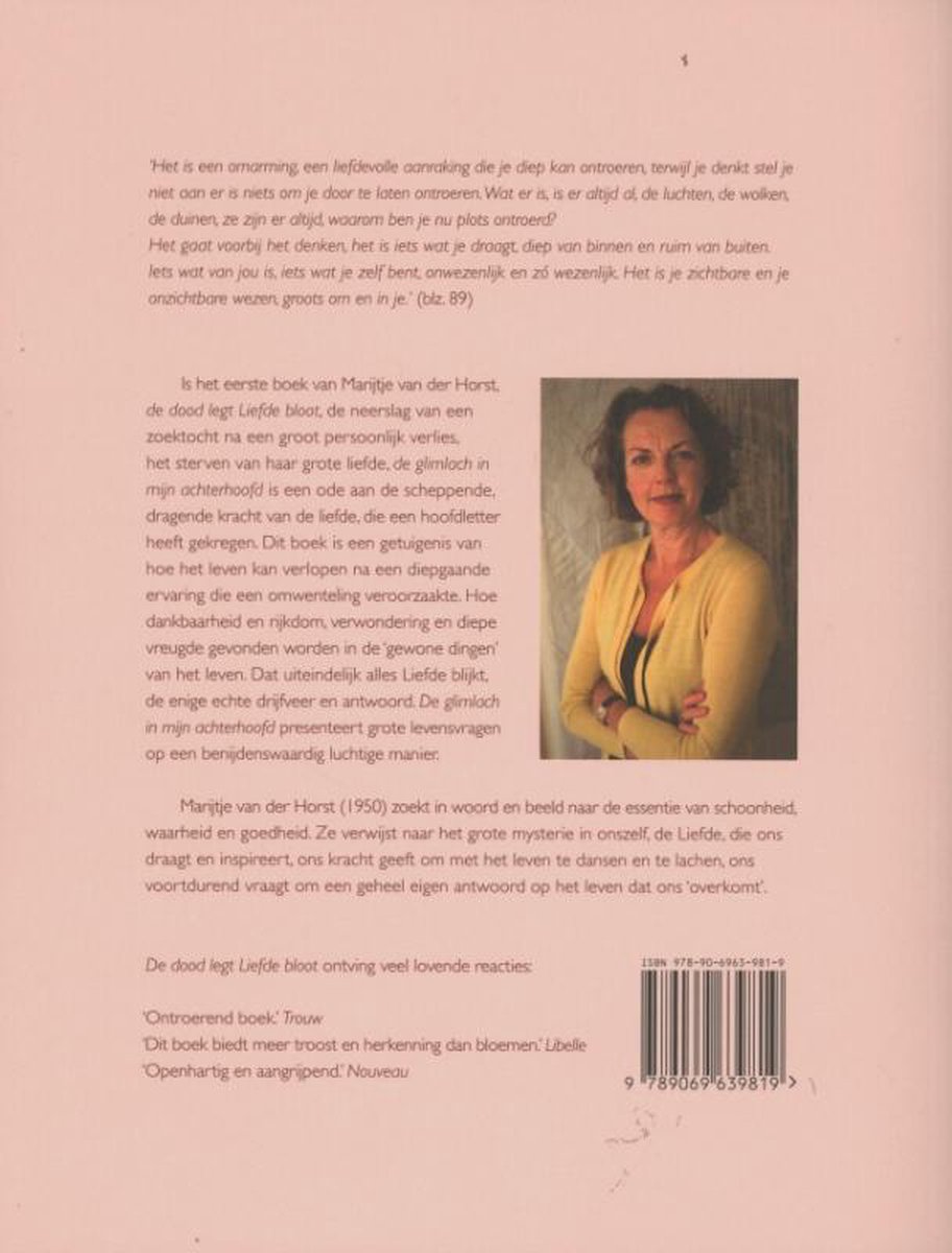 De glimlach in mijn achterhoofd - back cover