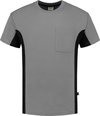 Tricorp T-shirt Bi-Color - Workwear - 102002 - Grijs-Zwart - maat XL