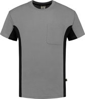Tricorp T-shirt Bi-Color - Workwear - 102002 - Grijs-Zwart - maat 3XL