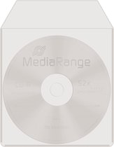 MediaRange | CD/DVD | Plastic | Hoesjes | Venster | Plakstrip op Flap en Rugzijde | 50 Stuks