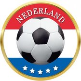 Nederland voetbal onderzetters/bierviltjes - 50 stuks - Nederlands voetbal feestartikelen