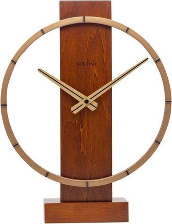 Horloge de table Nextime Carl Table 34x27cm bois brun