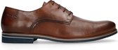 Van Lier Heren Veterschoenen - Cognac - Maat 40