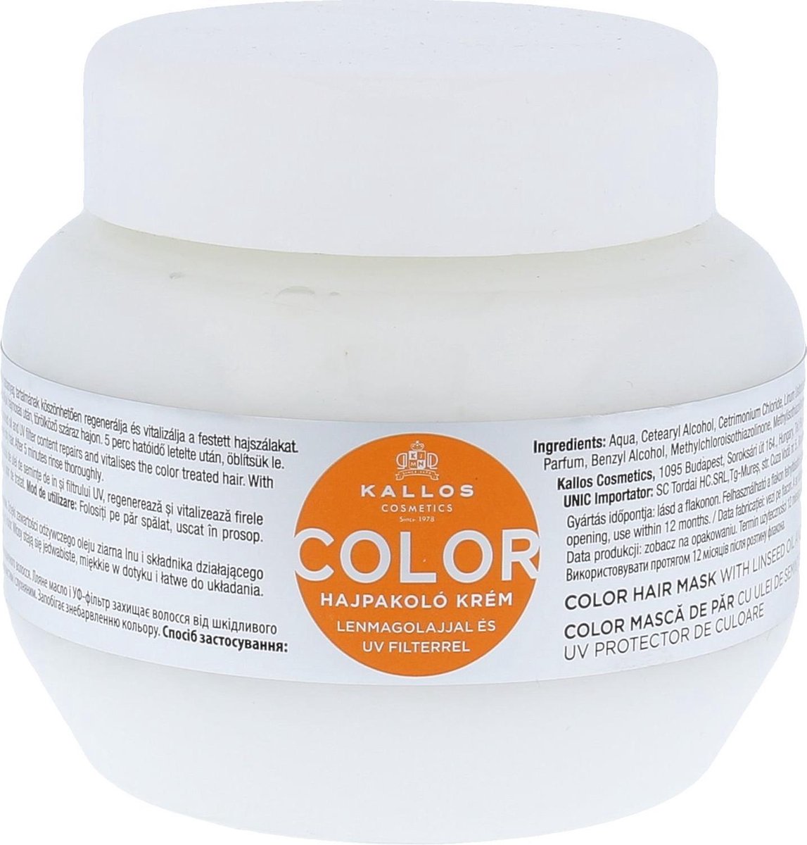 Goedkoopste Masker voor gekleurd haar Kallos Cosmetics Color 275 ml