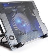 2-in-1 Notebook Cooling Pad Stand - Externe USB LED Laptop Cooler Koel Ventilator Standaard - Universeel