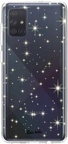 Casetastic Samsung Galaxy A71 (2020) Hoesje - Softcover Hoesje met Design - Stars Print