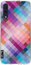 Casetastic Samsung Galaxy A50 (2019) Hoesje - Softcover Hoesje met Design - Seamless Cubes Print