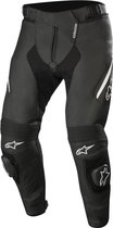 Alpinestars Missile V2 Black White Leather Motorcycle Pants 52