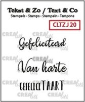 Crealies Tekst & Zo stempel Nederlands no.20 Jarig