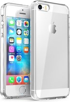 Hoesje Geschikt voor iPhone 5s Hoesje Siliconen Case Hoes - Hoes Geschikt voor iPhone 5s Hoes Cover Case - Transparant