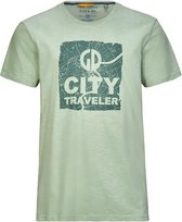 Killtec heren shirt Sikuro groen+print - maat XL