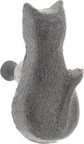 Clayre & Eef Deurknop Kat 3*6*3 cm Bruin Ijzer Meubelknop