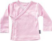 Little Label - overslag truitje - soft pink-74 / 9M - maat: 74 - bio-katoen