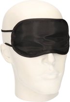 2x Wellness slaap ontspanning oogmasker zwart - Voordelige slaapmaskers